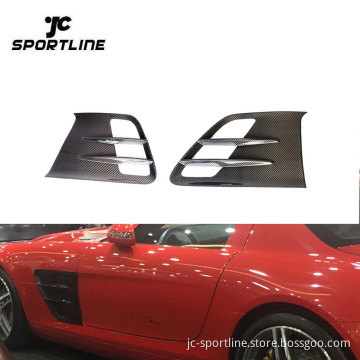 Dry Carbon Fiber C197 SLS Fender Vents for Mercedes-Benz R197 AMG GT 2010-2014